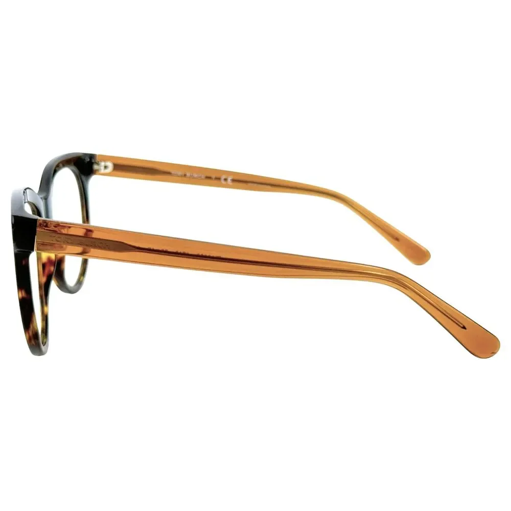 Tory Burch TY2082 Womens Round Plastic Eyeglass Frame 1713 Dark Tortoise 52-17